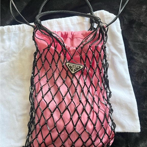 Prada Tessuto Nylon Net Tote. - Picture 4 of 7